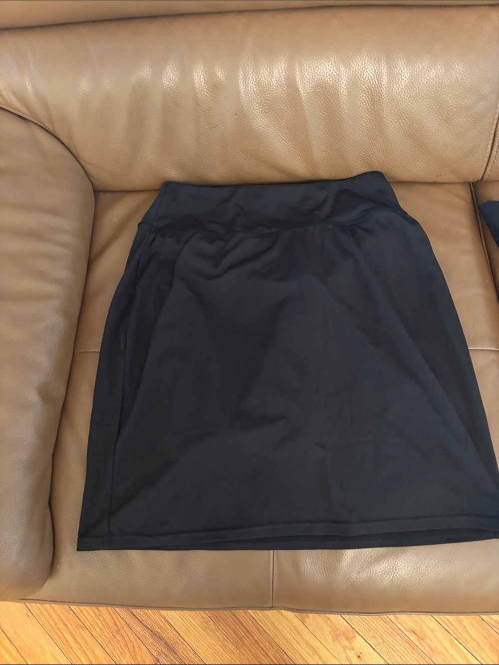 Black Women's Stretch A-Line Skirt